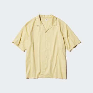 Open Collar Printed Shirt