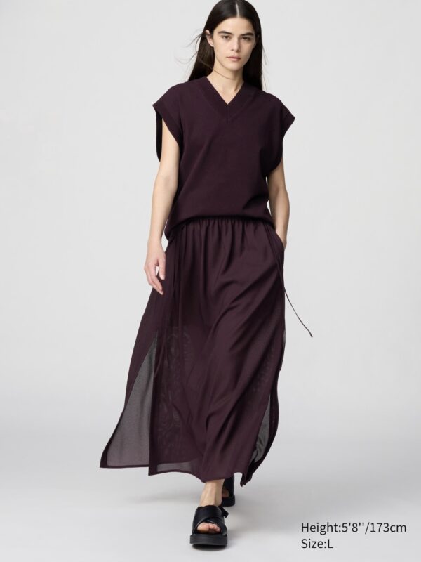 Mesh Slit Skirt - Image 2
