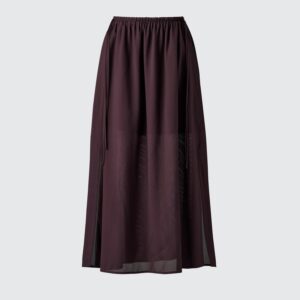 Mesh Slit Skirt