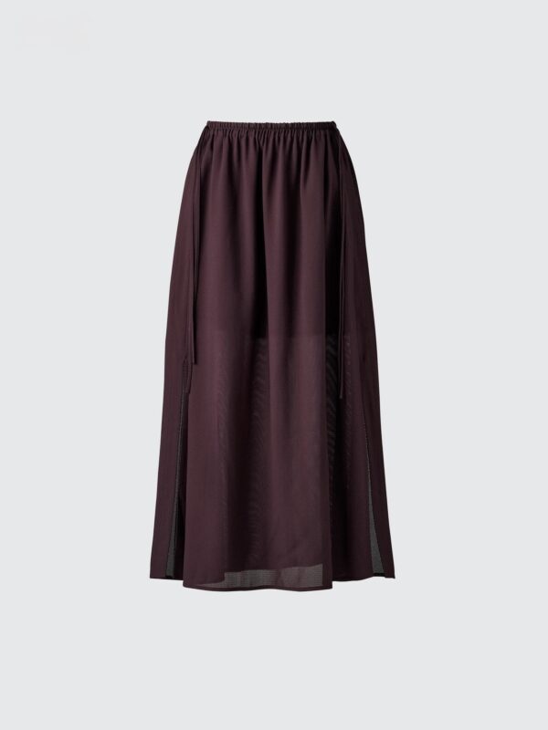Mesh Slit Skirt