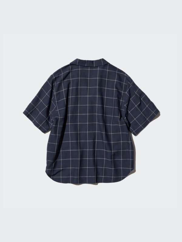 Checkered Open Collar Shirt - Image 2