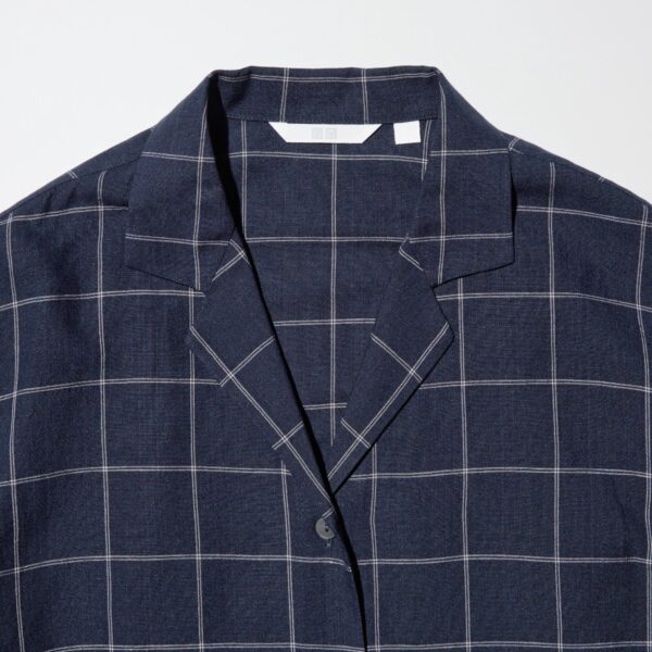Checkered Open Collar Shirt - Image 3